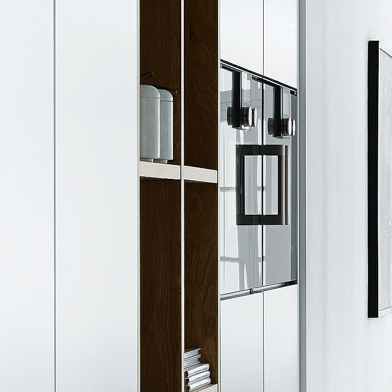      Open kast met nisindeling