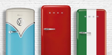 1-deurs retro modellen van Smeg en Etna.
