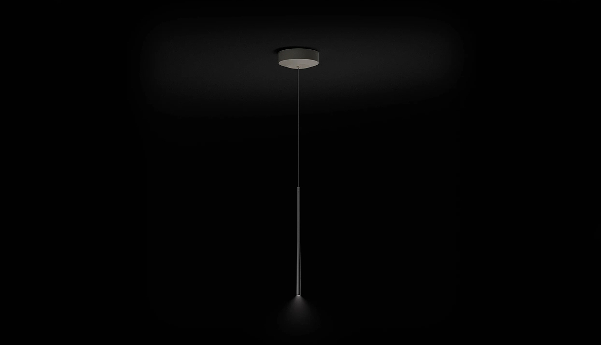 De Stars verticale lamp met 1 opbouw lichtpunt.