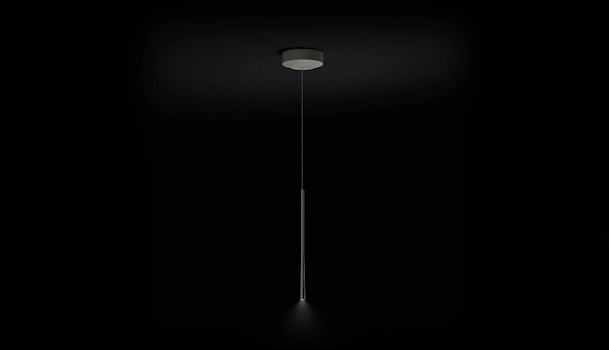 De Stars verticale lamp met 1 opbouw lichtpunt.