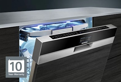 Bij Siemens vaatwassers ontvang je 10 jaar garantie tegen roest.