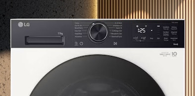 LG 10 kg wasmachine met bedieningspaneel en Direct Drive-motor
