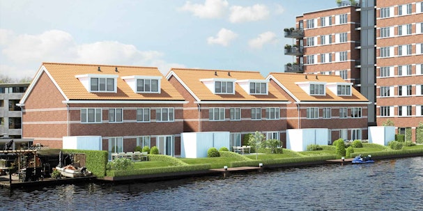 Project De Brugwachters - Zes fraaie twee-onder-één-kapwoningen aan het water.