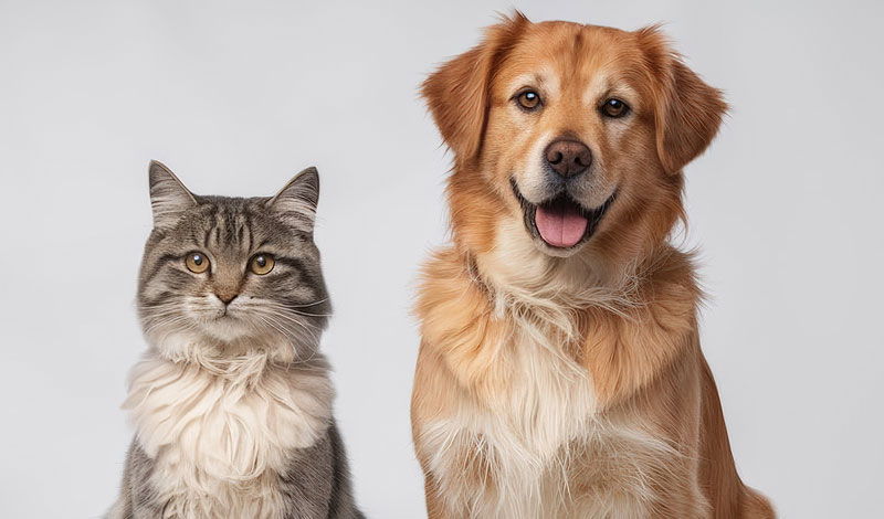 Hond en kat samen voor stofzuiger huisdieren met anti-klit technologie en HEPA-filters
