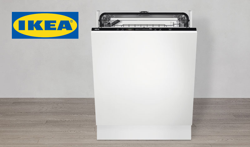 IKEA logo met volledig geïntegreerde vaatwasser geschikt voor METOD keuken