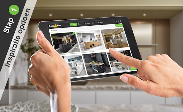 3D keukenplanner: Stap 1 keukeninspiratie opdoen.