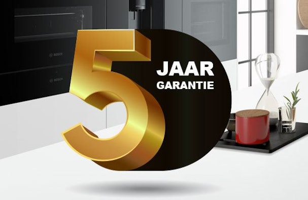 4 inbouwapparaten = 5 jaar garantie