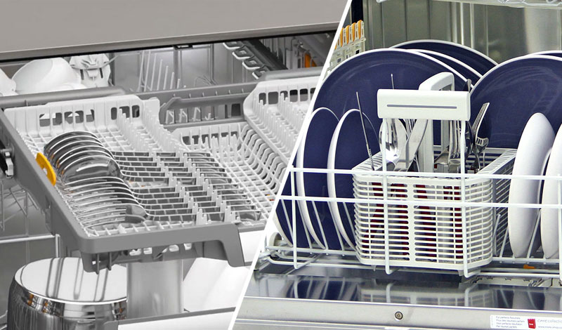 Vergelijking besteklade versus bestekmand toont 35% meer ruimte voordeel