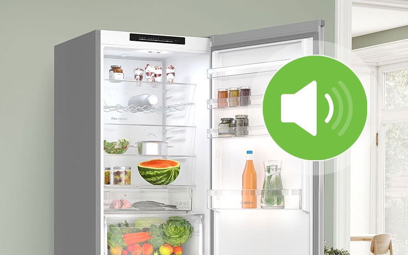 5. Stille Bosch koelkast met een laag geluidsniveau.