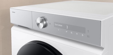 Samsung 6000-serie droger bedieningspaneel met AI Dry en QuickDrive voor energieklasse A