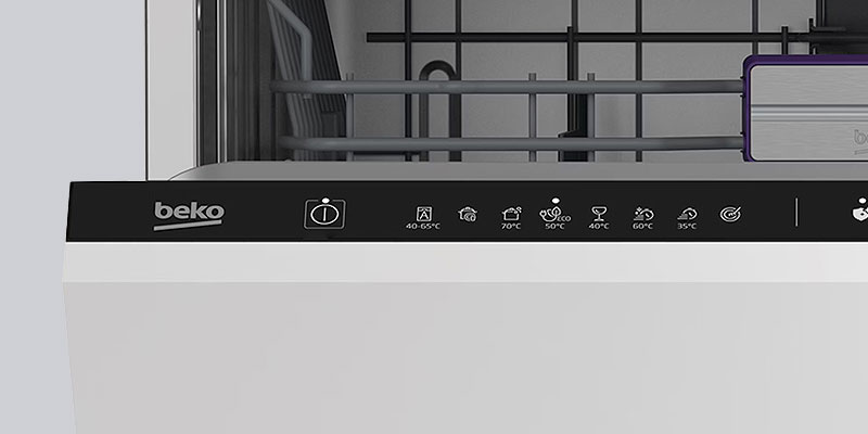 Open Beko inbouw vaatwasser