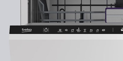 Open Beko inbouw vaatwasser