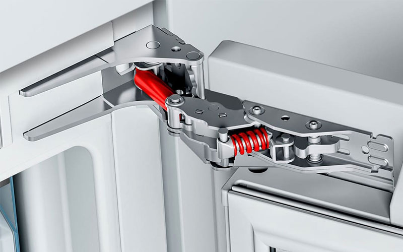 7. Let op de draairichting van de koelkastdeur zodat deze altijd optimaal is te openen.