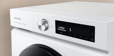 Samsung 7000-serie droger bedieningspaneel met AI Dry en QuickDrive voor snelle en zuinige droging