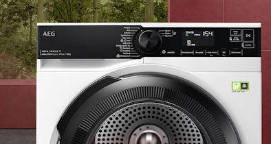 AEG 9000 serie warmtepompdroger met AbsoluteCare Pro display en Woolmark certificering voor het drogen van dons, wol en zijde