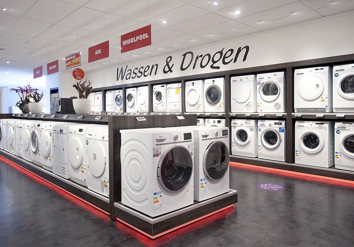 Wasmachines en drogers showroom Bemmel en Kroon waar AEG drogers bekeken en vergeleken kunnen worden