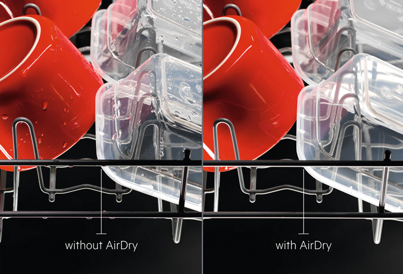 Natuurlijk drogen door Airdry-technologie.