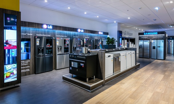 Amerikaanse koelkasten van LG in onze showroom