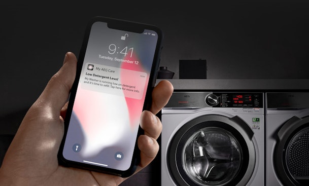 AEG Care app voor volledige assistentie bij het wassen.
