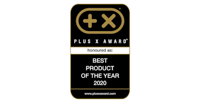 Plus X Award - Beste product van het jaar 2020.