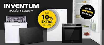 Inventum apparatuur NU met tot 10% EXTRA korting.