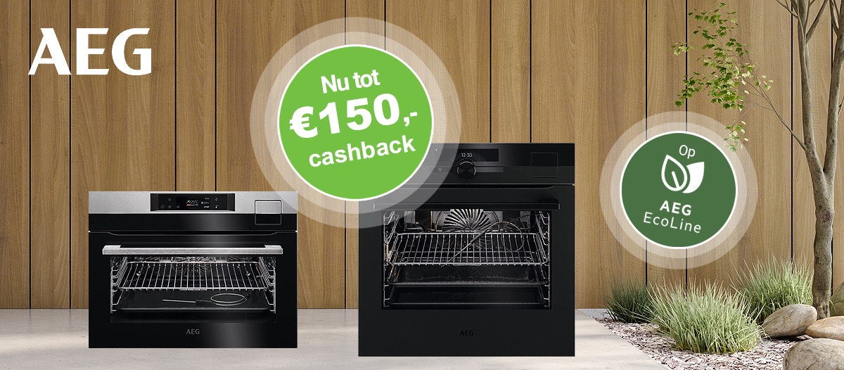 Ontvang nu tot €150,- retour bij aankoop van een AEG EcoLine oven.