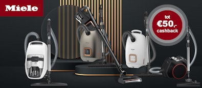 Miele stofzuiger nu met tot €50 cashback