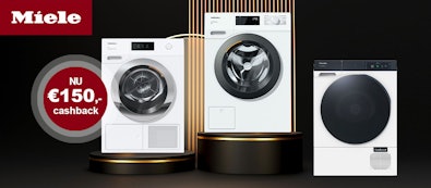 Miele wasmachines en drogers nu met tot €150 cashback