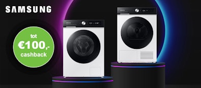 Ontvang nu tot € 100,- retour bij aankoop van geselecteerde was- en droogapparatuur.