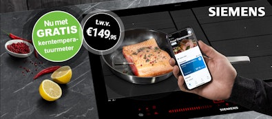Siemens draadloze bluetooth kerntemperatuurmeter GRATIS bij aankoop van vier Siemens inbouwapparaten