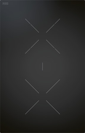 BORA CKCB - Classic HiLight-kookveld 1 ring/2 ringen/braadslee