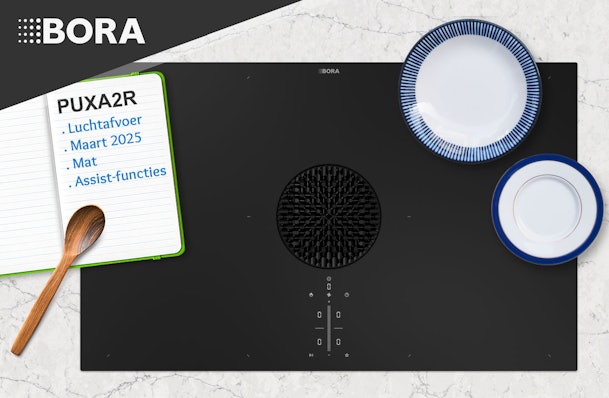 De BORA PUXA2R Rough kookplaat.