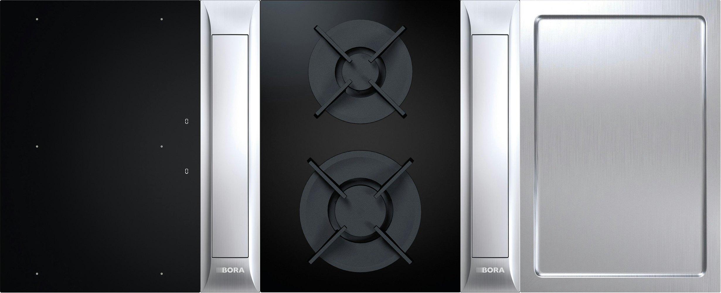 BORA Professional kookveldafzuiging en kookveld en zelf samenstellen.