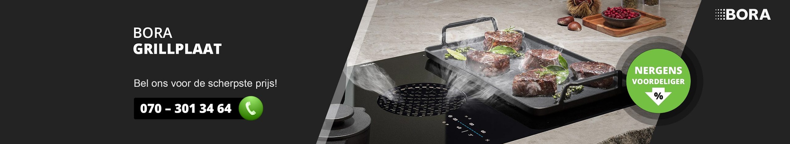 BORA grillplaat / grillpan