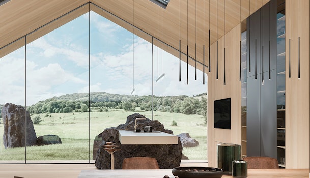 BORA keukenverlichting met hanglampen.