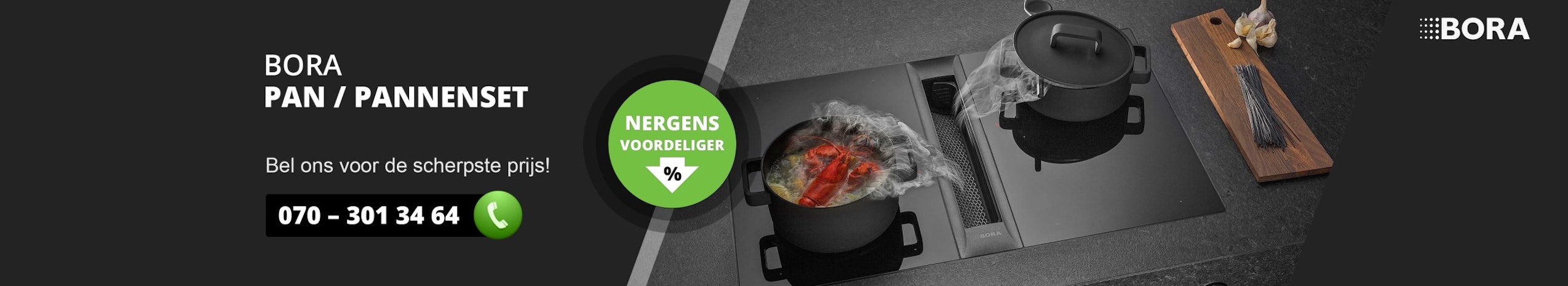 BORA pannen en pannenset