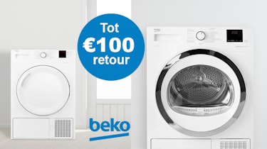 Beko warmtepompdrogers nu met tot 100 euro retour.