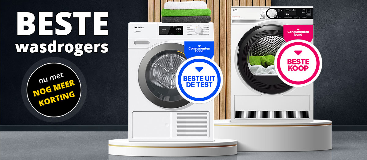 Ontdek de beste wasdrogers en beste wasdroger merken.