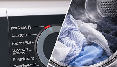 Bosch Iron Assist stoomfunctie die kreukels in kleding vermindert voor minder strijkwerk.