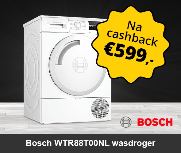 Bekijk de Bosch WTR88T00NL warmtepompdroger