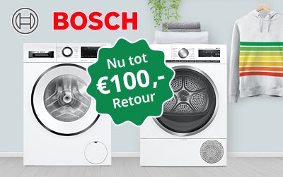 Bosch was- en droogapparatuur tot 100 retour