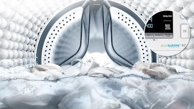 BubbleSoak technologie verwijdert hardnekkige vlekken zonder problemen