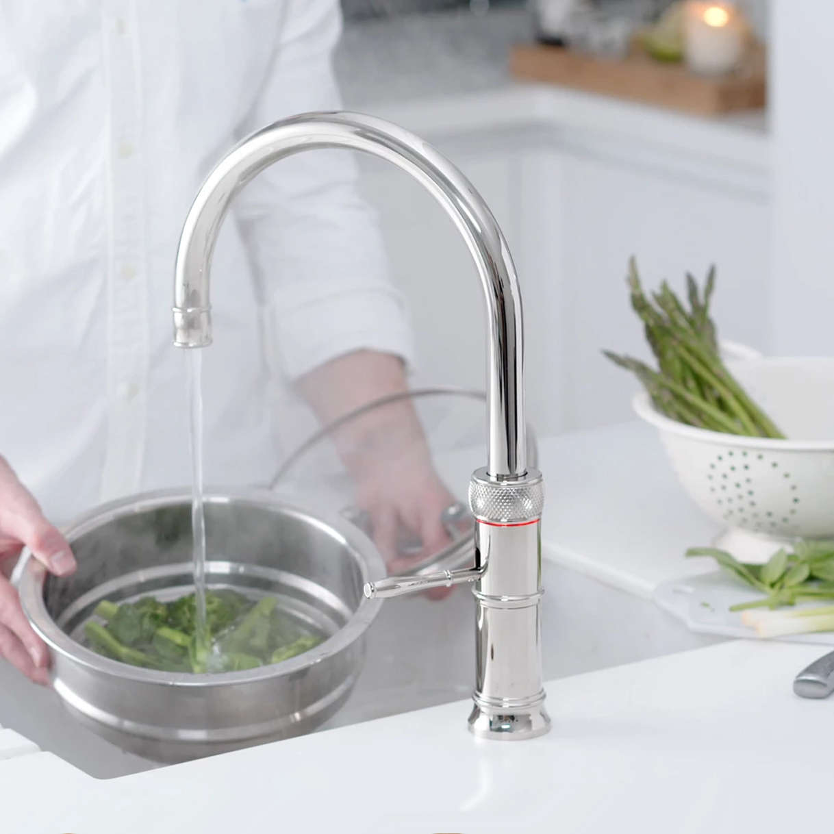 Classic Fusion Quooker met chromen finish.