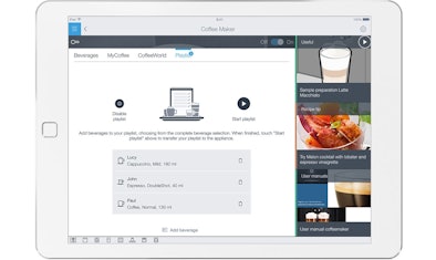Zet de koffiemachine op afstand aan het werk met de Coffee-Playlist.