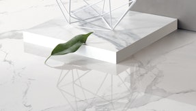 Dekton keuken werkblad in marmerlook.