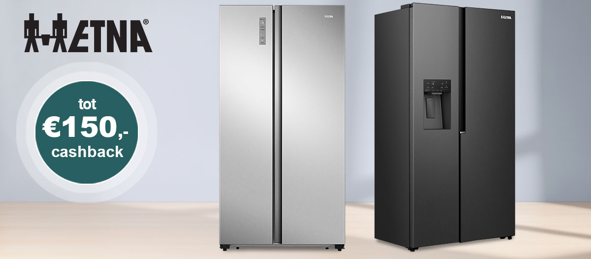 ETNA Amerikaanse koelkasten nu met tot 150 cashback