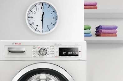 Een extra snel wasprogramma wast tot 3,5 kg wasgoed in slechts 30 minuten schoon.
