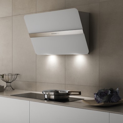 Een stille Falmec afzuigkap uit de Silence NRS collectie.