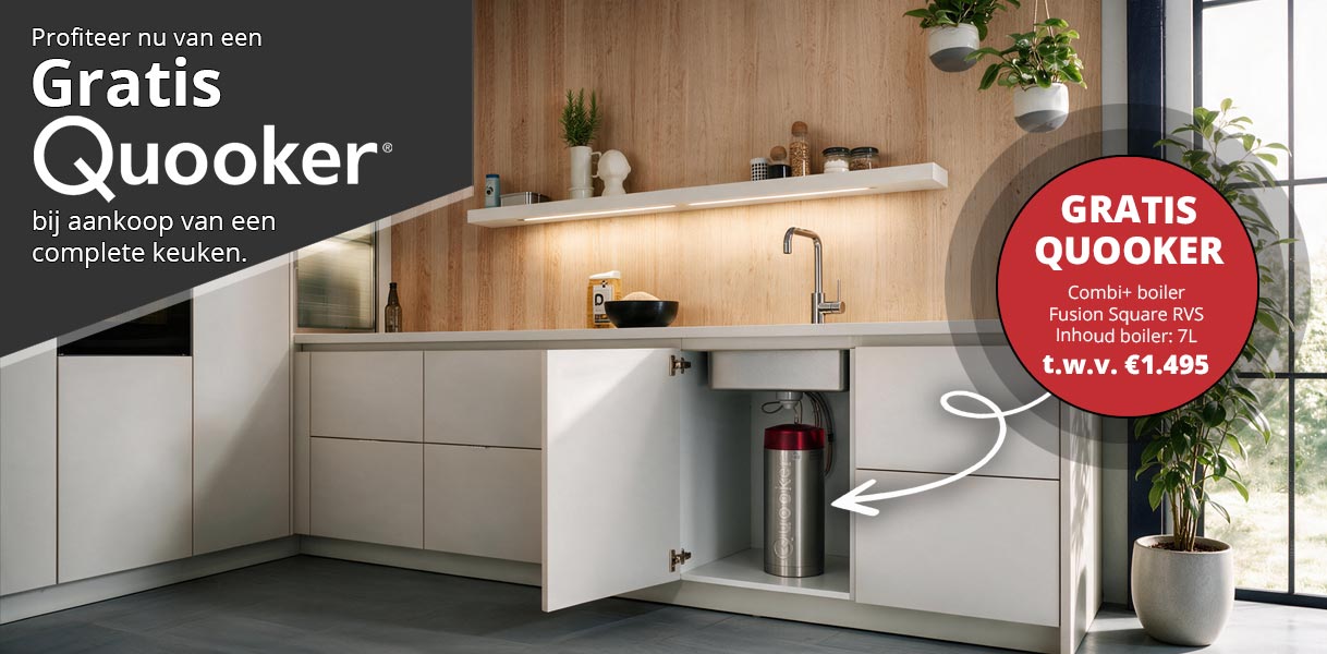 GRATIS Quooker bij aankoop van een complete keuken!