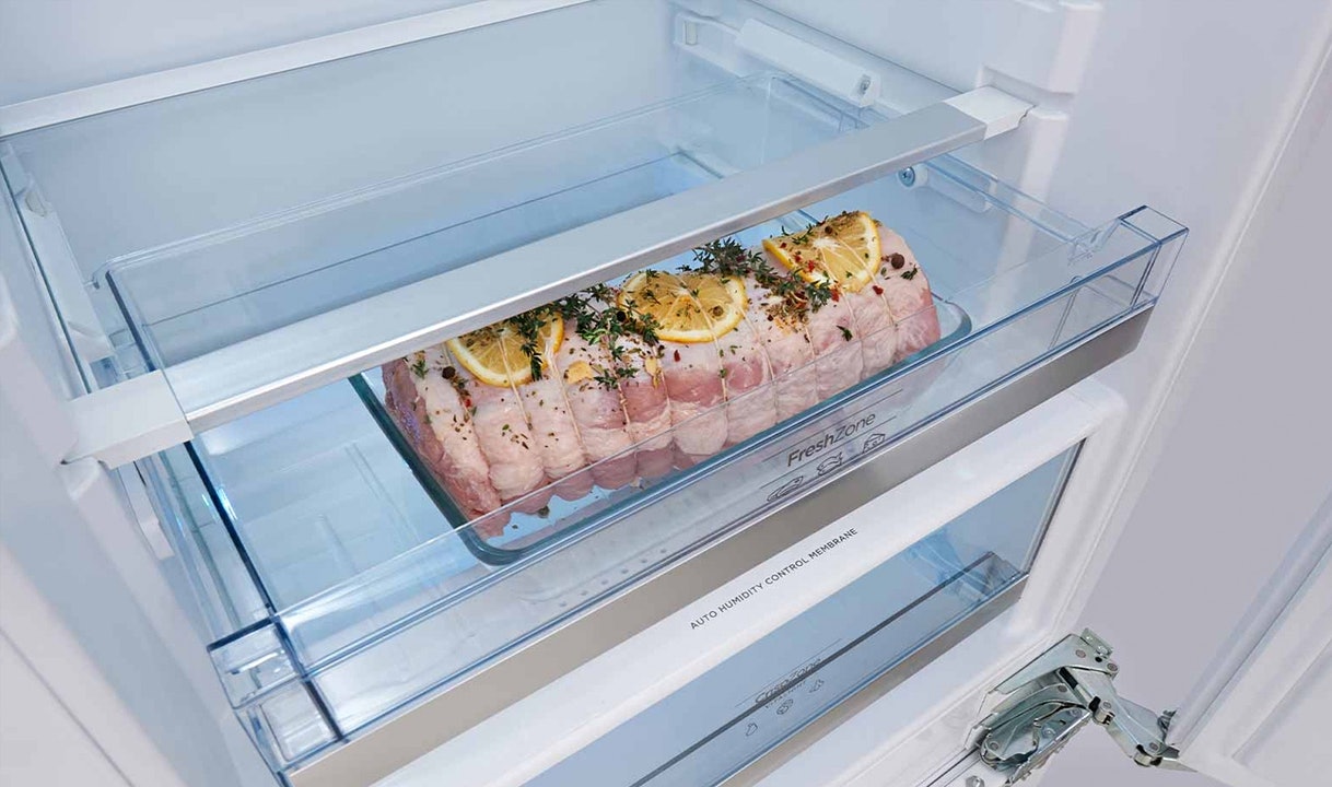 De FreshZone is een lade in de koelkast waarin je vlees en vis bewaart.